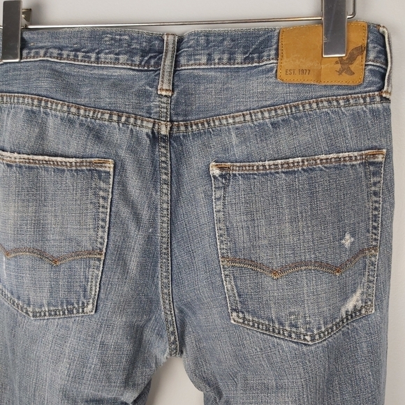 𝅺📣2/40$📣 AMERICAN EAGLE slim straight men's distress jeans size 31 - Picture 8 of 10